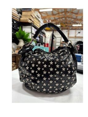 Jimmy Choo Sky Hobo Black Patent Leather